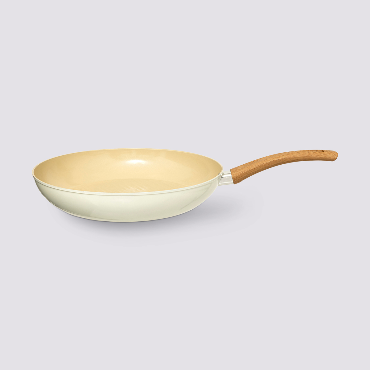 Poêle aluminium forgé beige, 30cm Harmony