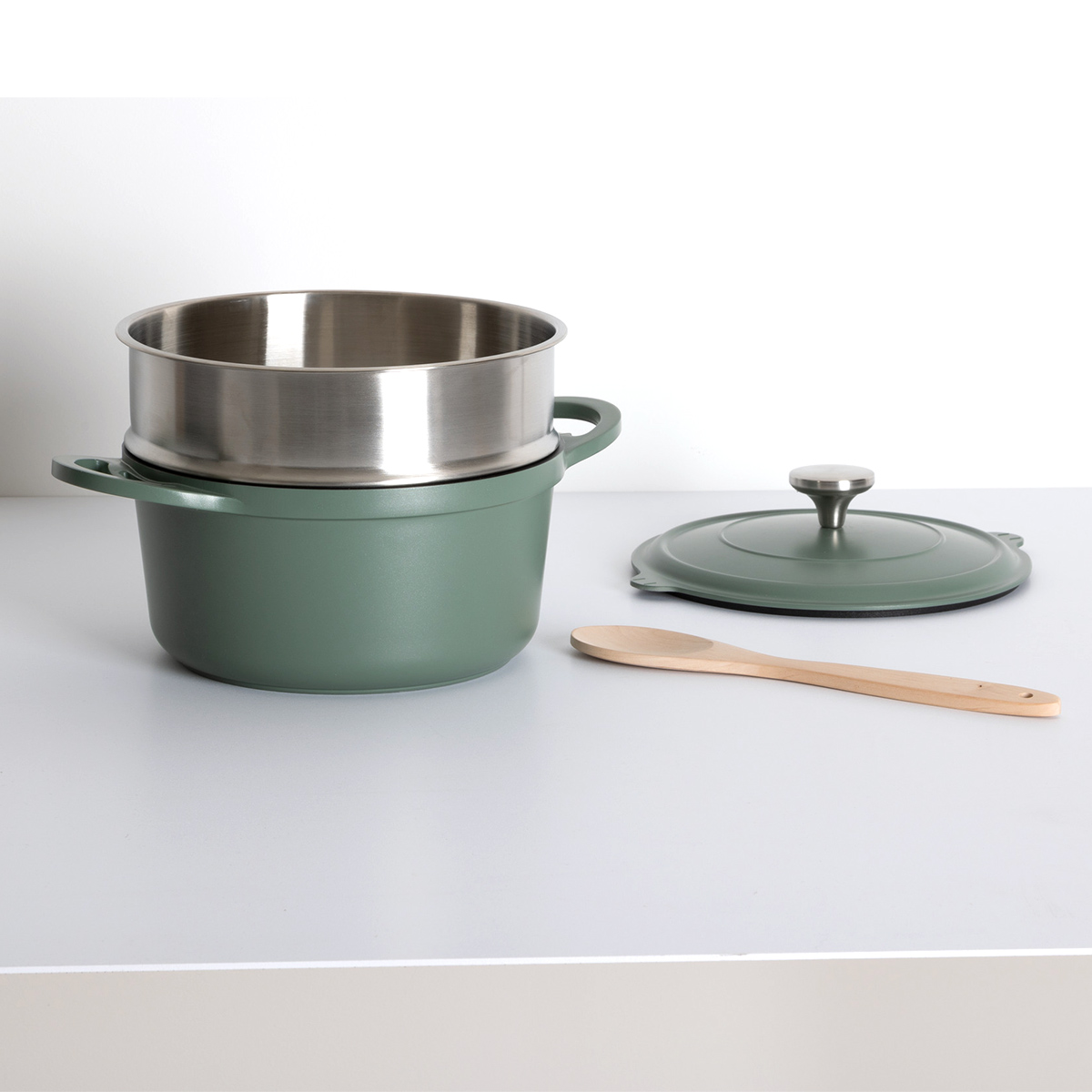 Cocotte aluminium, d.24 cm 