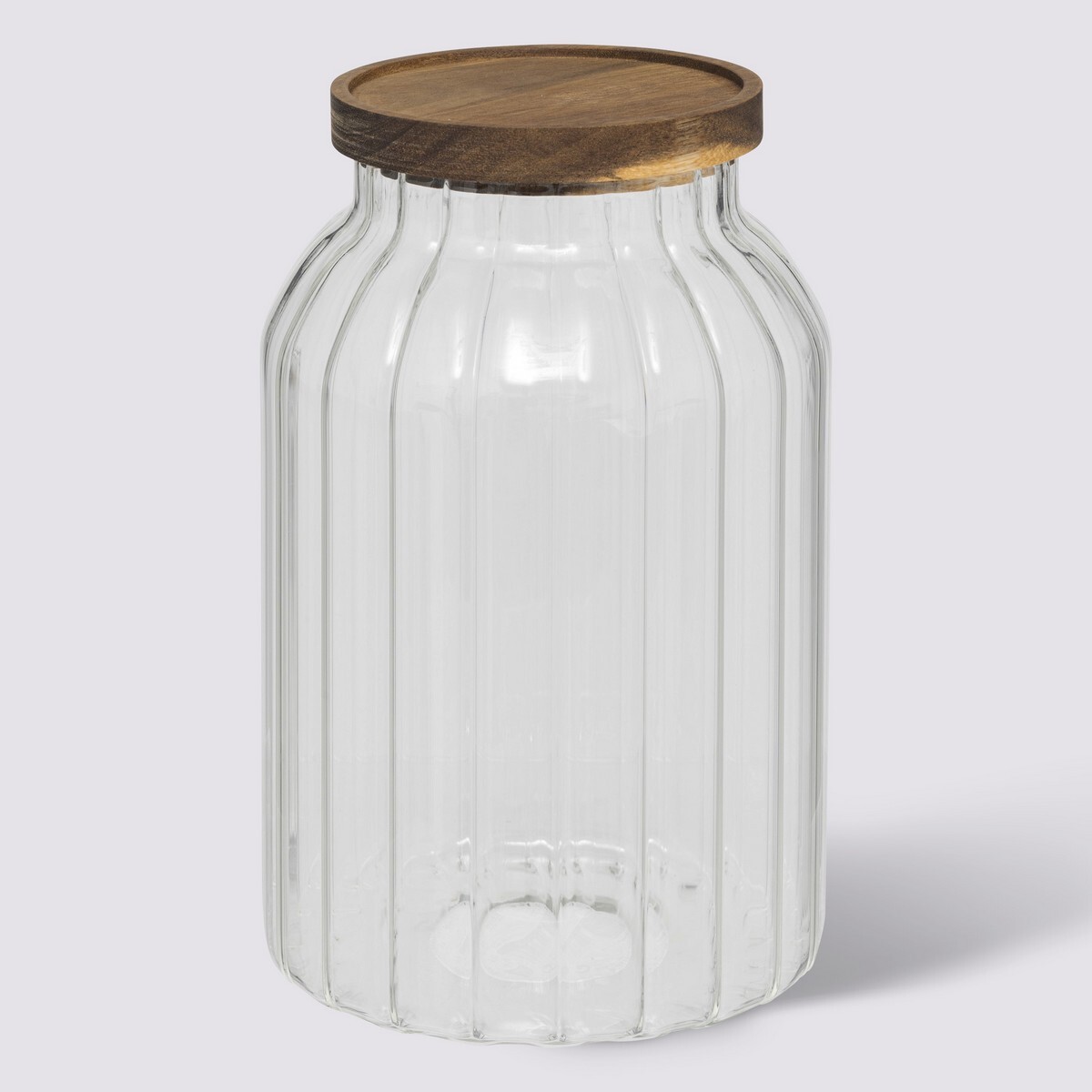 Bocal en verre 3l, acacia Harmony