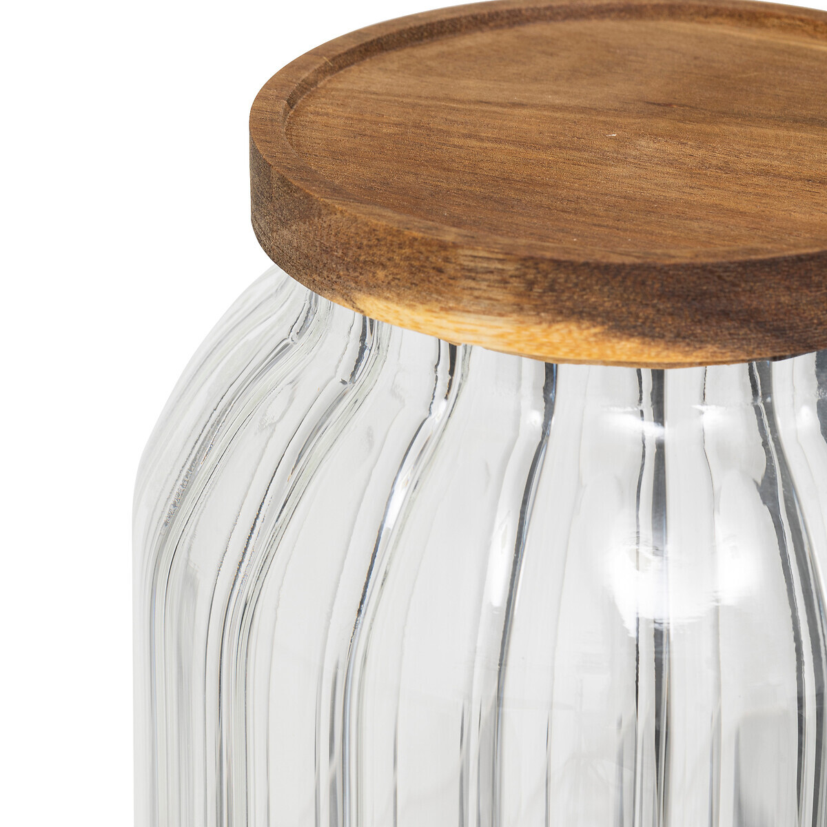 Bocal en verre 3l, acacia Harmony