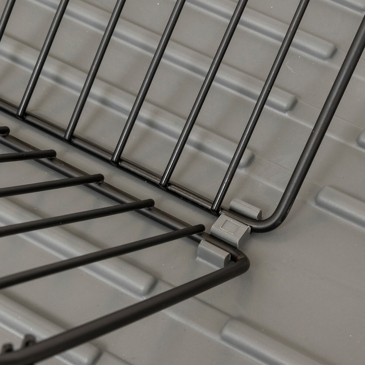 Égouttoir avec rack extensible, gris Néo