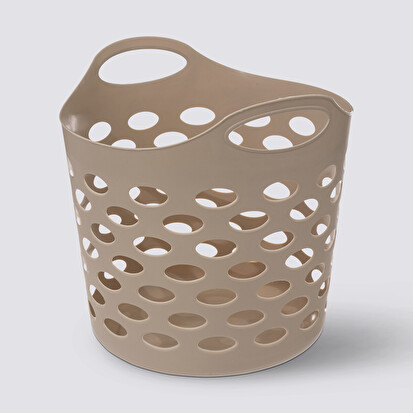 Corbeille à linge 28l, beige 