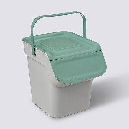 Poubelle de tri sélectif empilable en plastique 20l 