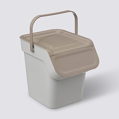 Poubelle de tri sélectif empilable en plastique 20l 