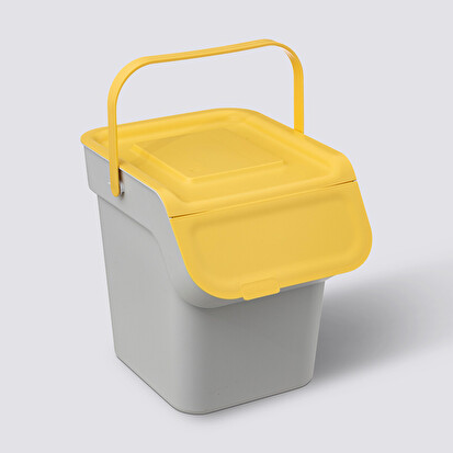 Poubelle de tri sélectif empilable en plastique 20l 