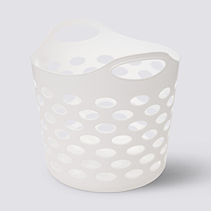 Corbeille à linge 28l, blanc 