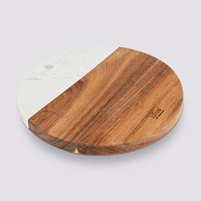 Dessous de plat rond 20cm, acacia Harmony