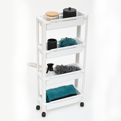 Resserre extensible 4 niveaux, blanc 