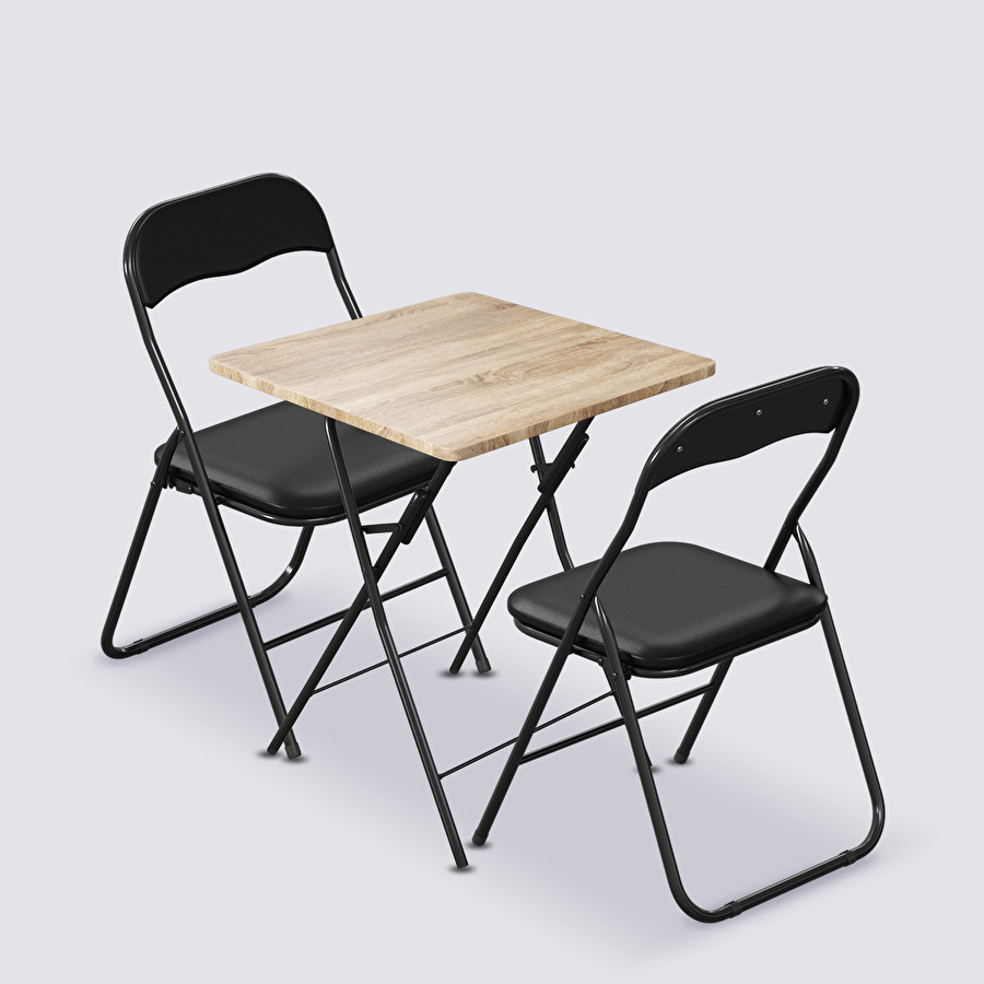 Table et 2 chaises pliantes
