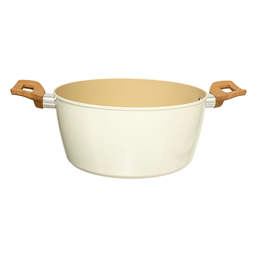 Faitout aluminium forgé beige, 24cm Harmony