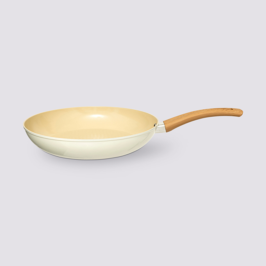 Poêle aluminium forgé beige, 28cm Harmony