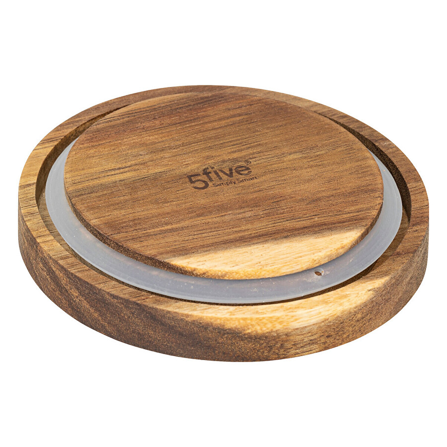 Bocal en verre 3l, acacia Harmony