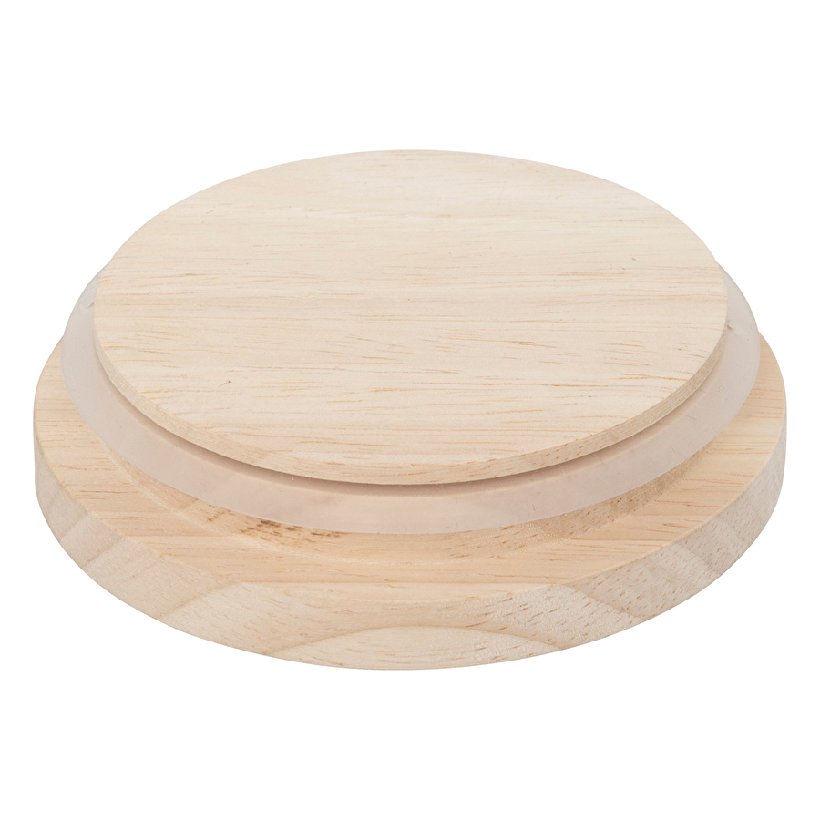 Bocal verre couvercle bois 1,6l Hermet