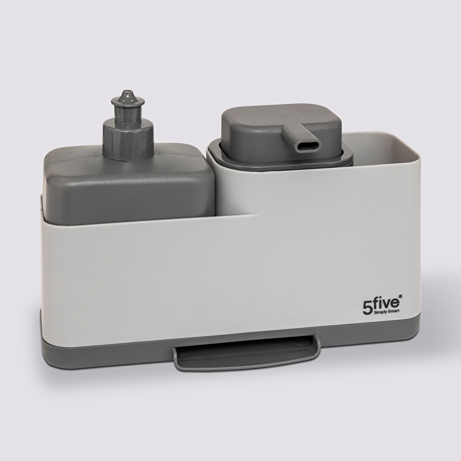 Organiseur évier avec distributeur, gris Néo