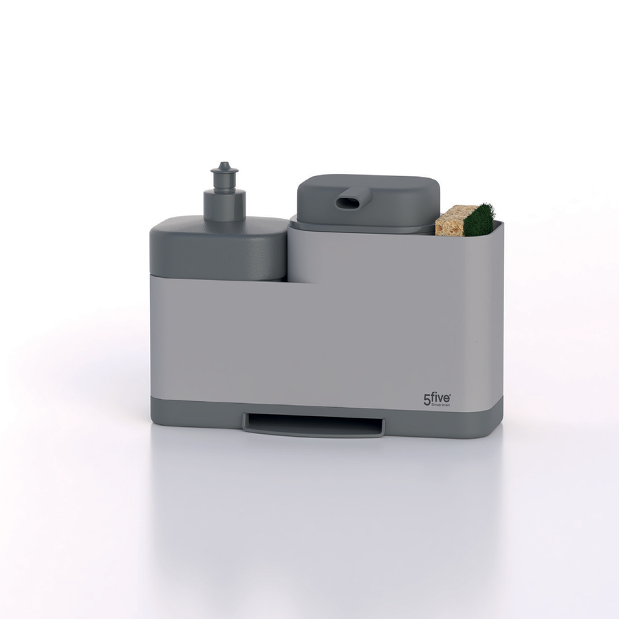 Organiseur évier avec distributeur, gris Néo