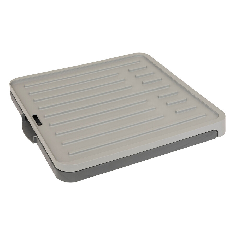 Égouttoir avec rack extensible, gris Néo