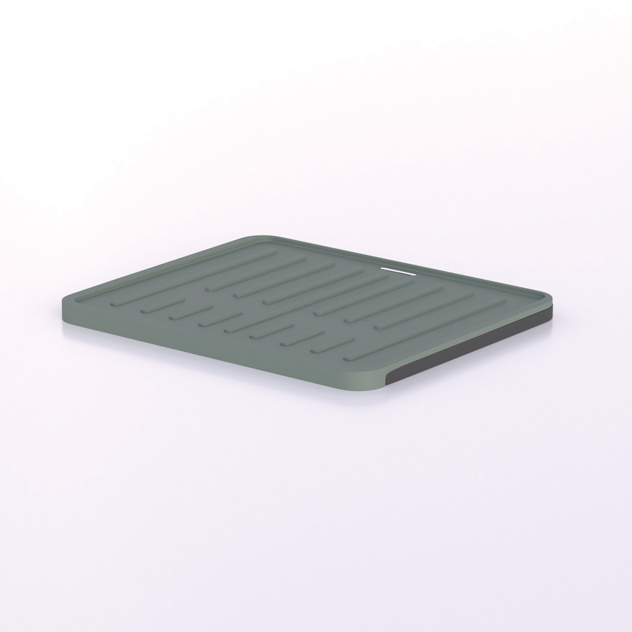 Égouttoir avec rack extensible, vert Néo