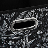 Panier tissu 31x31cm, noir avec motifs Mix'n modul