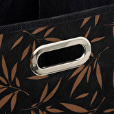 Panier tissu 31x31cm, noir avec motifs Mix'n modul