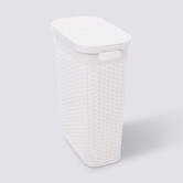 Panier linge 40l, blanc 