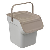 Poubelle de tri sélectif empilable en plastique 20l 