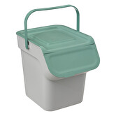 Poubelle de tri sélectif empilable en plastique 20l 