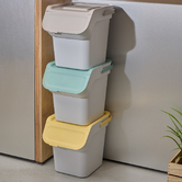 Poubelle de tri sélectif empilable en plastique 20l 