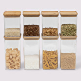 Lot de 8 bocaux de conservation hermétiques 1l et 1,5l Eske