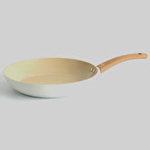 Poêle aluminium forgé beige, 28cm Harmony