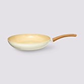 Poêle aluminium forgé beige, 30cm Harmony