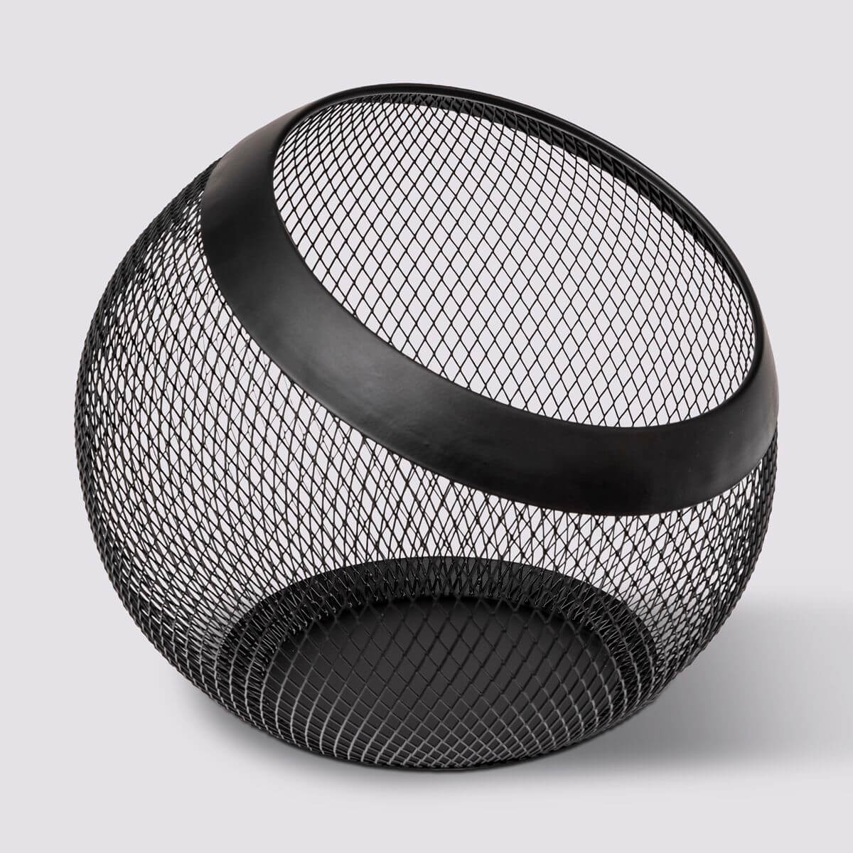 Porte capsules rond, noir Mayaj