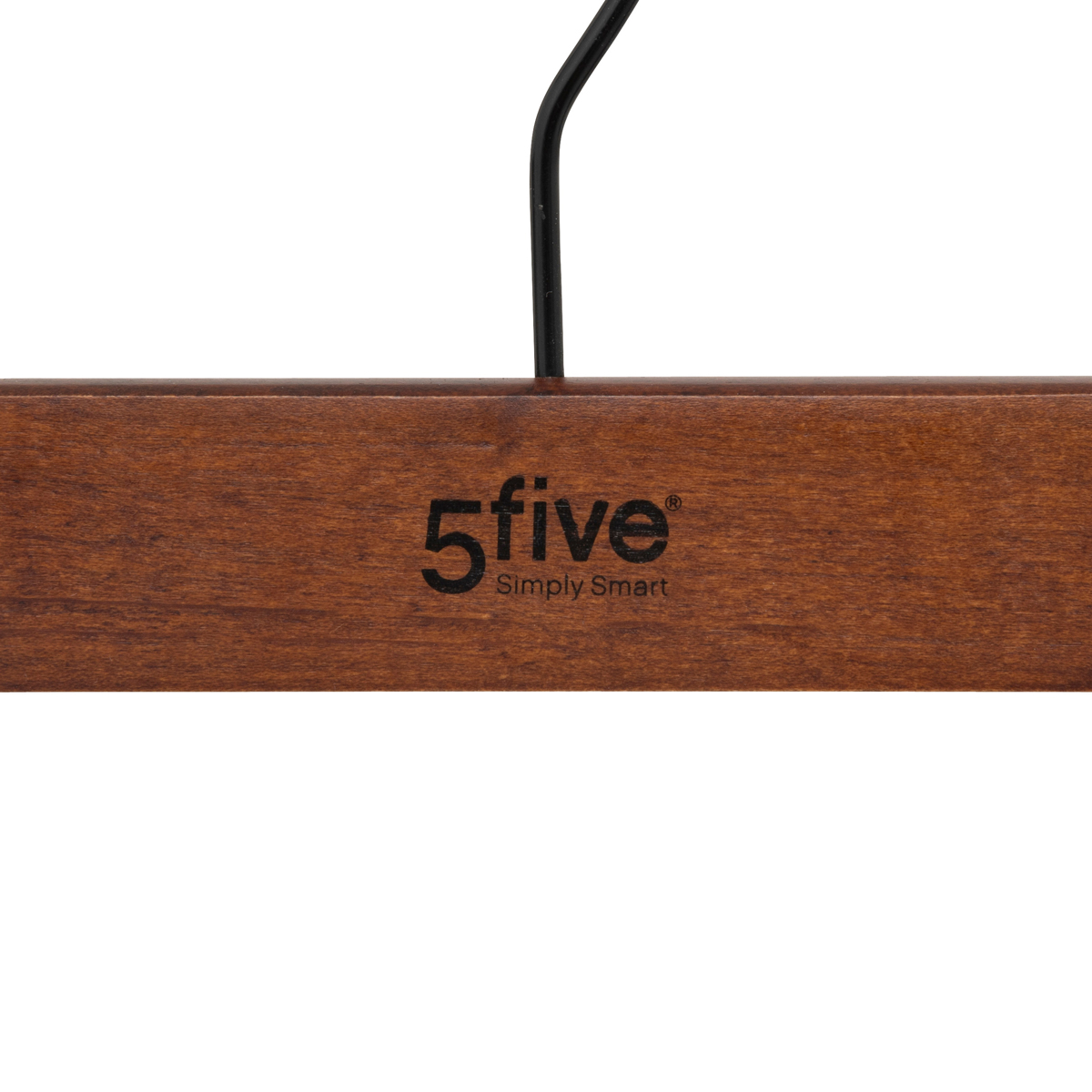 Lot de 2 cintres à pinces, bois foncé Hang'clip