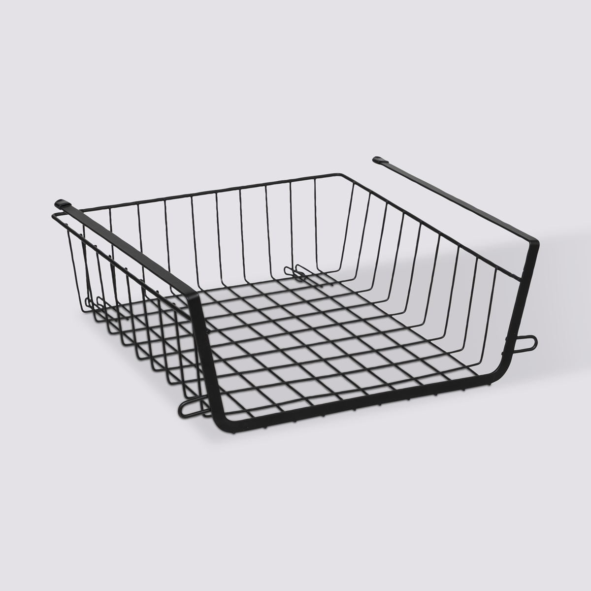 Panier de rangement à suspendre 31,5cm, noir Spacy