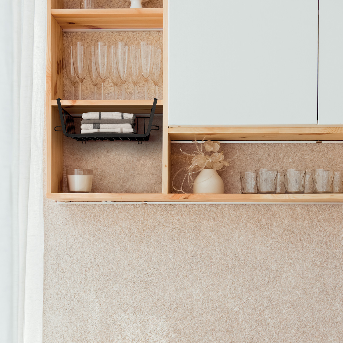 Panier de rangement à suspendre 31,5cm, noir Spacy