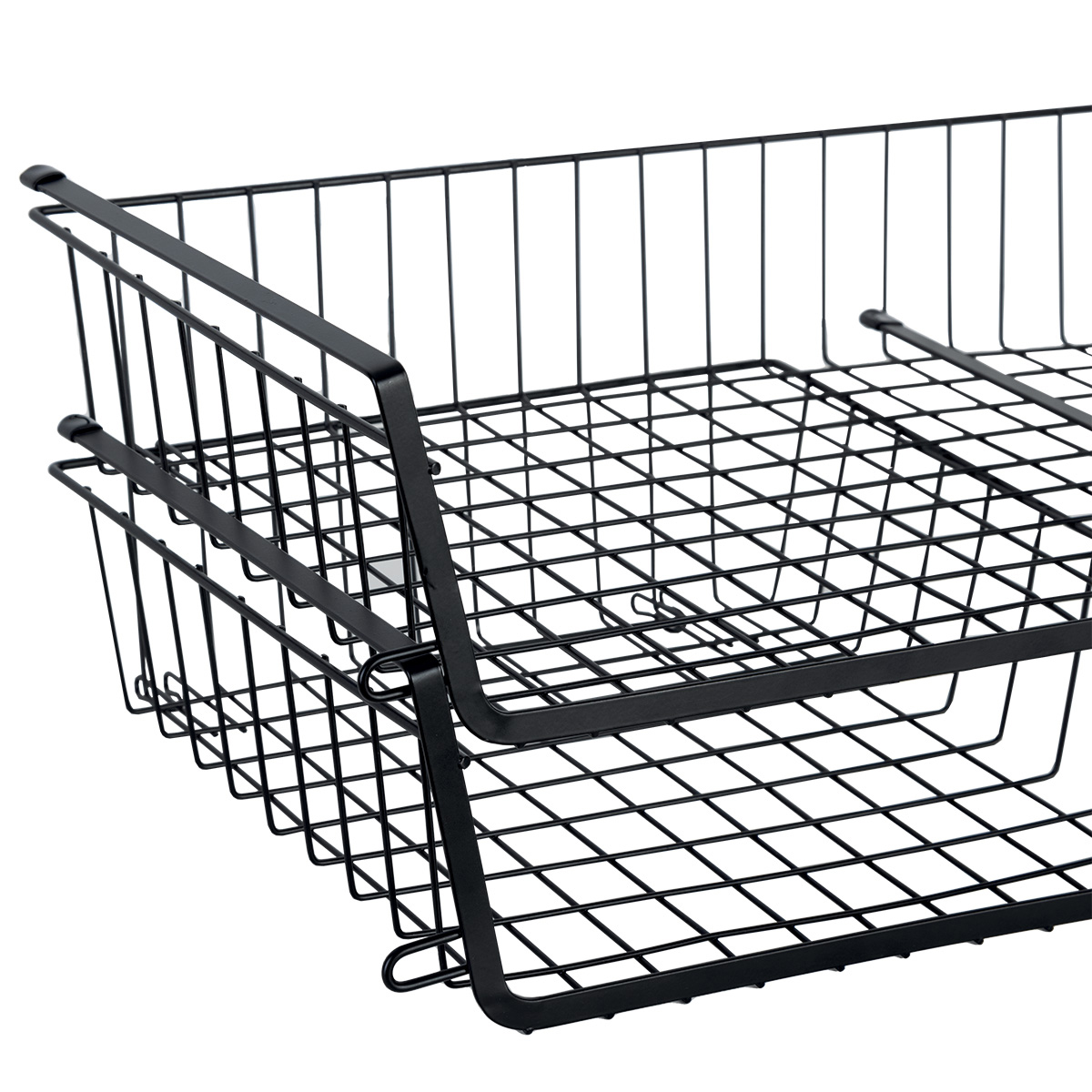 Panier de rangement à suspendre 31,5cm, noir Spacy