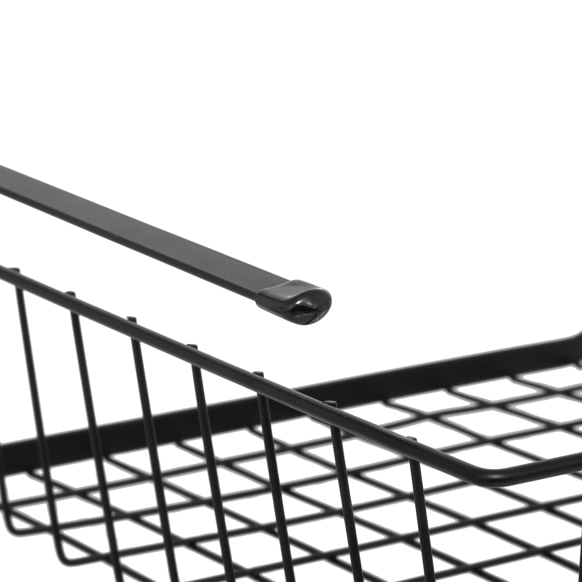 Panier de rangement à suspendre 31,5cm, noir Spacy