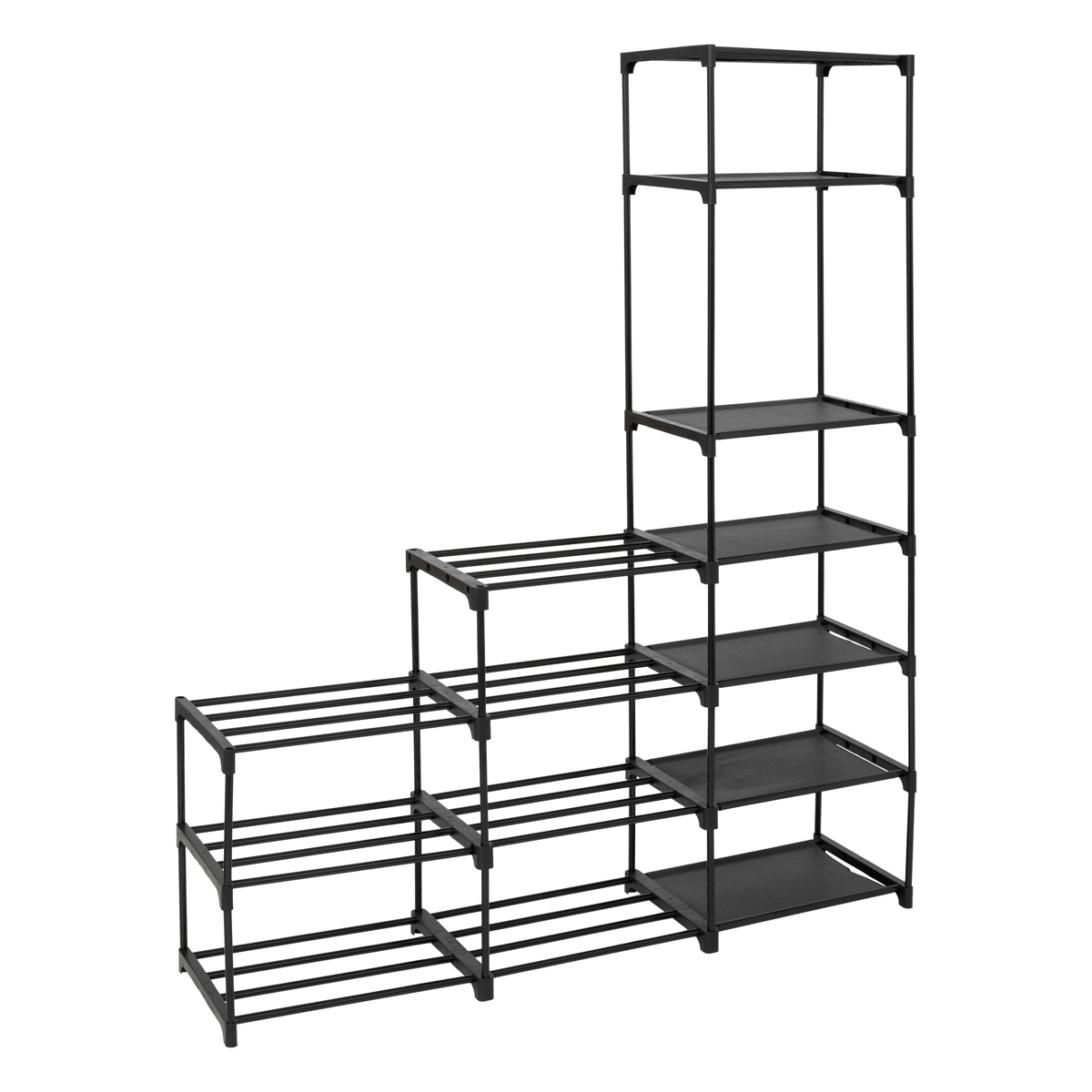 Range-chaussures modulables, noir 