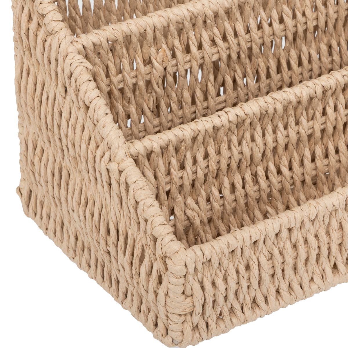 Organiseur avec compartiments, papier tressé Kord