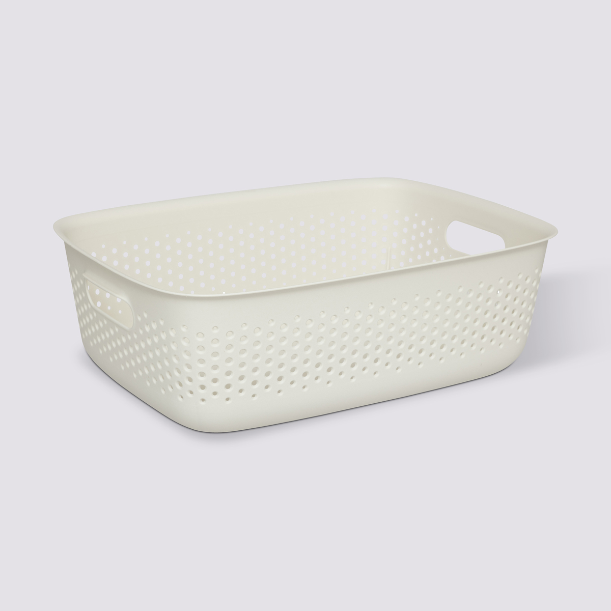 Panier en plastique 10l, crème Tila