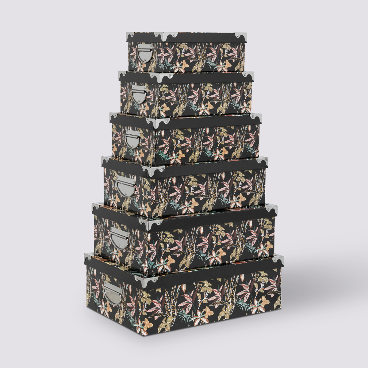 6 boîtes coins, jungle Box'