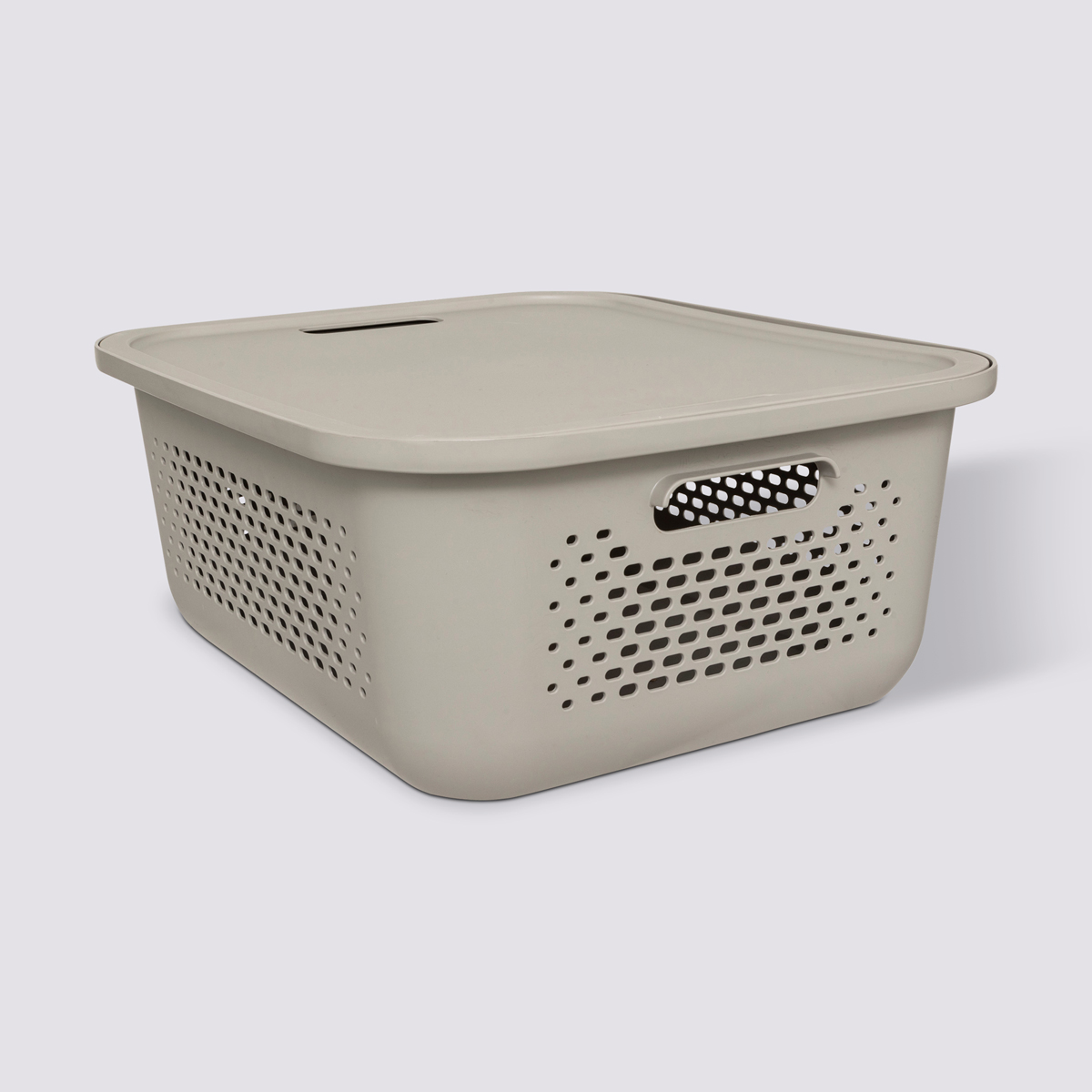 Panier avec couvercle 13,9l, lin Aera