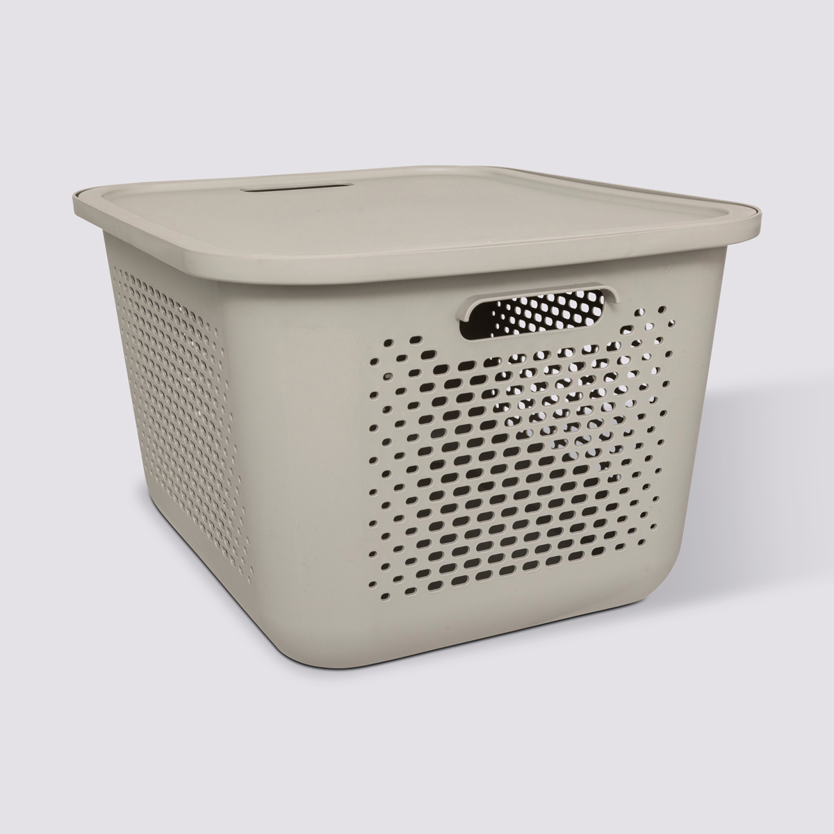 Panier avec couvercle 19,6l, lin Aera
