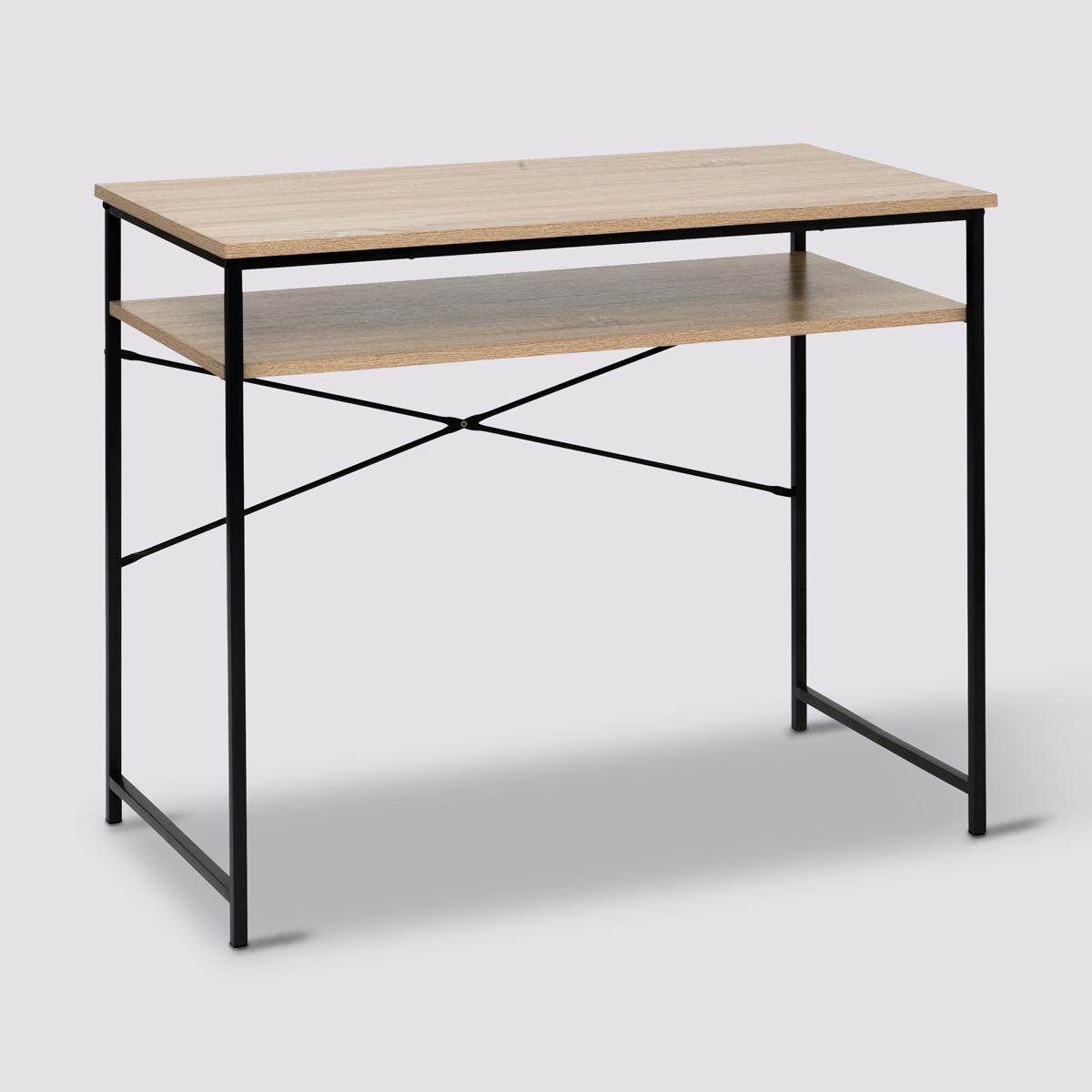 Bureau 75x90cm, effet bois Aliaj