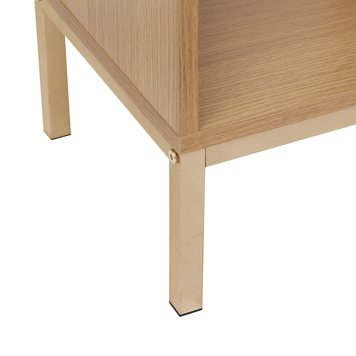 Bibliothèque 8 cases, effet bois naturel Tasso