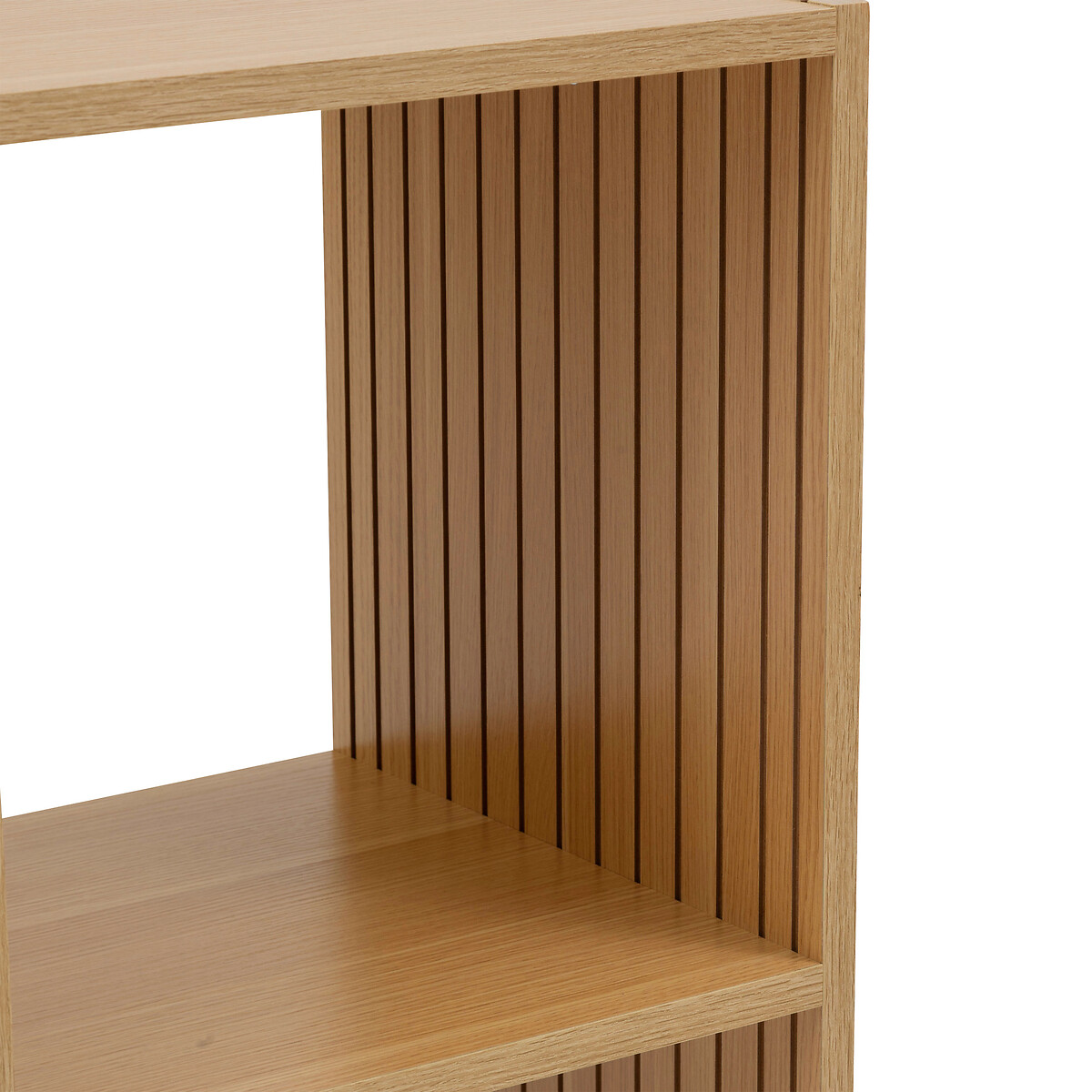 Étagère 4 cases, effet bois naturel Tasso