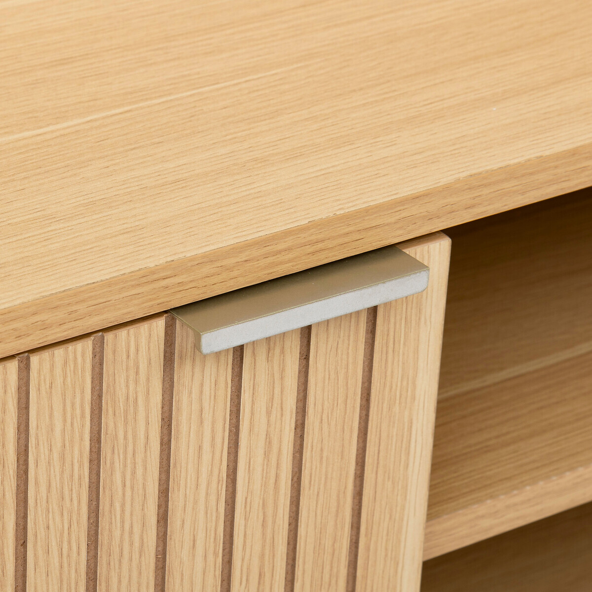 Meuble tv, effet bois naturel Tasso