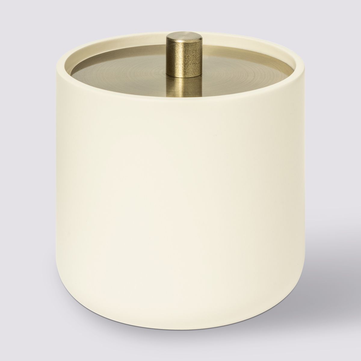 Pot à cotons, ivoire Duo
