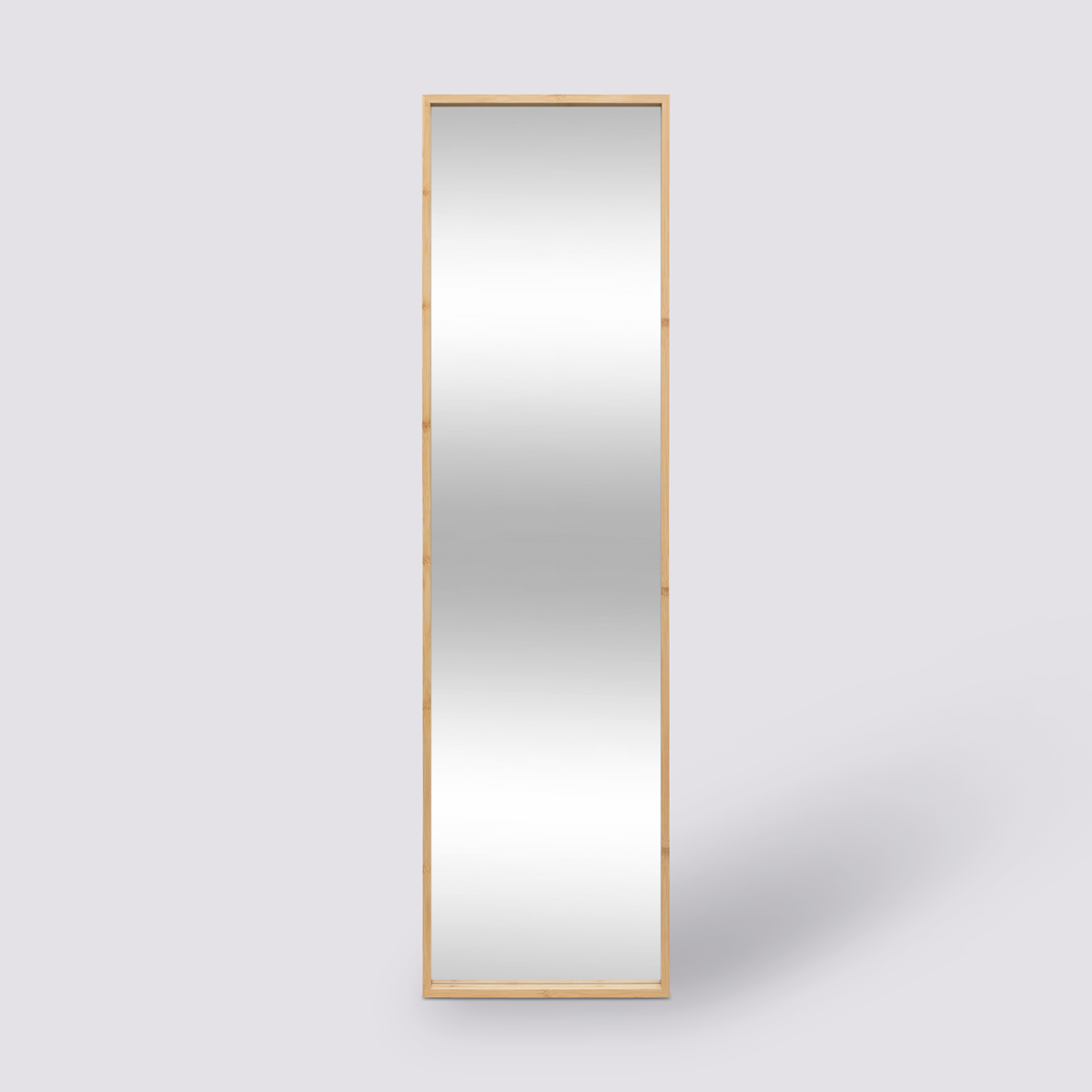 Miroir mural 125x35cm, bambou 