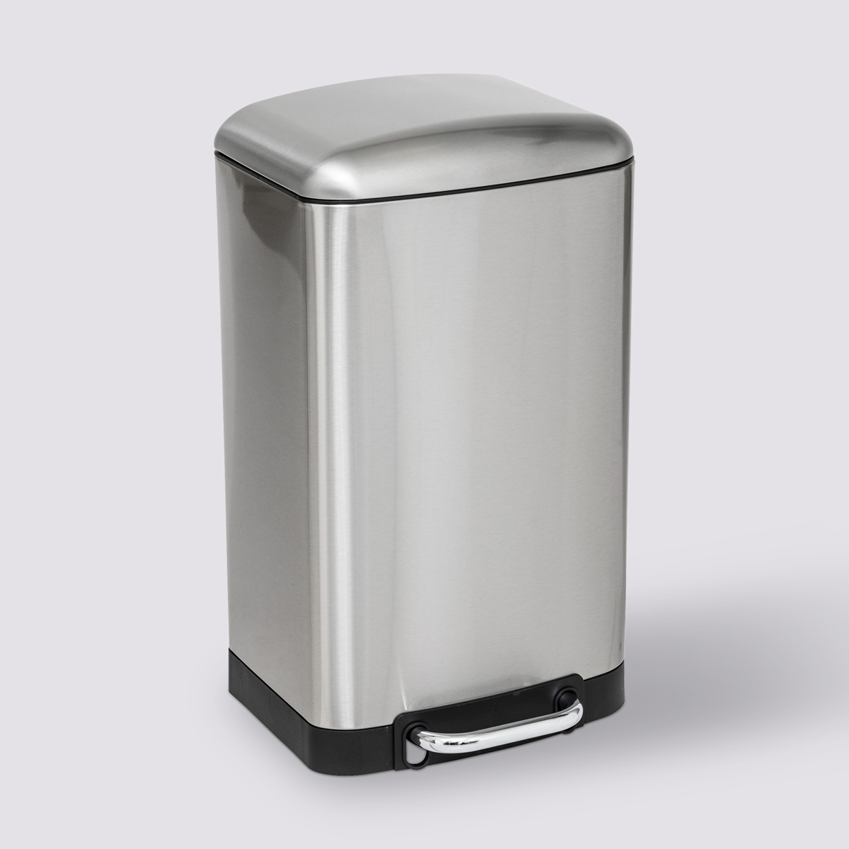 Poubelle métal 20l, inox Ariane