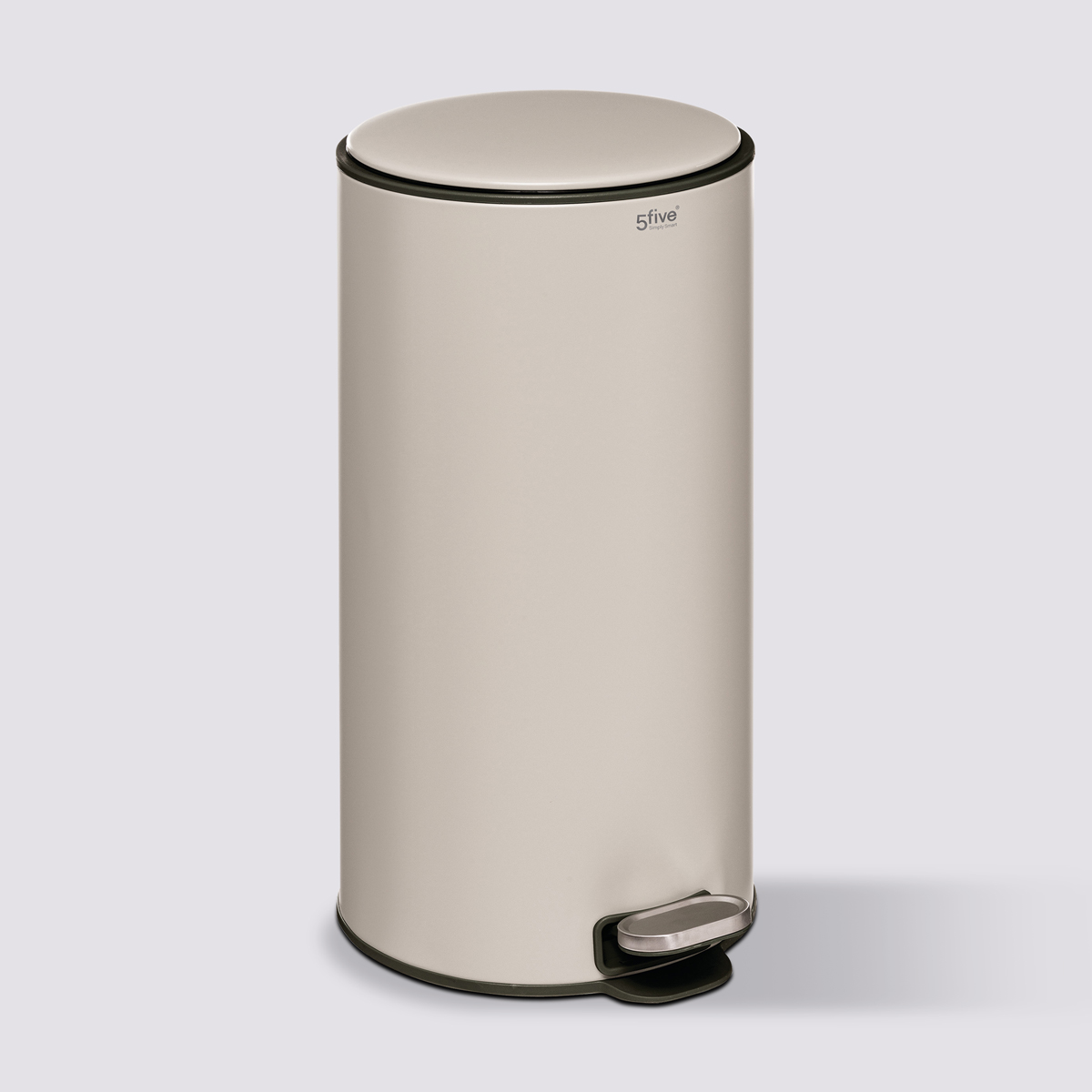 Poubelle métal 30l, argile Delta